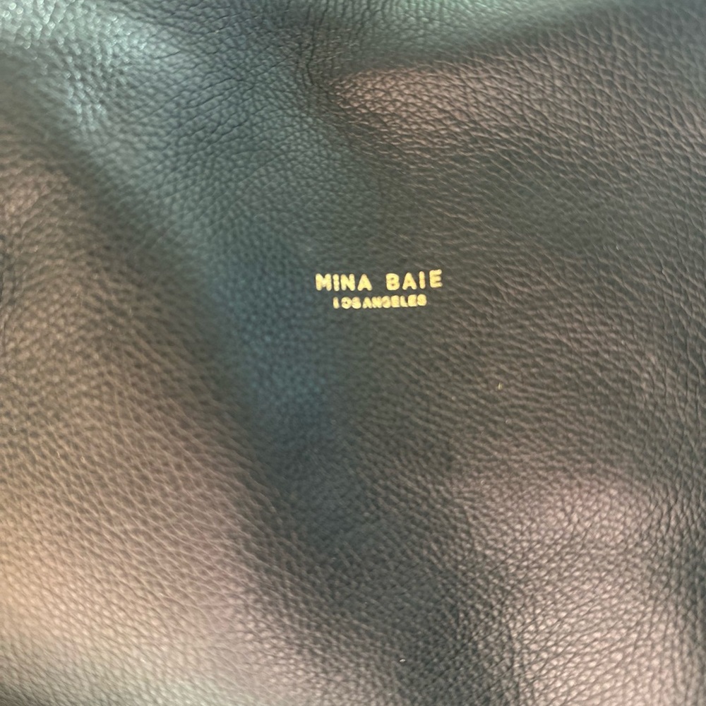 Mina Baie Black leather Stevie midi - Picture 2 of 6